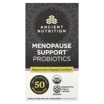 Menopause Support Probiotics, 50 Billion CFU, 60 Capsules