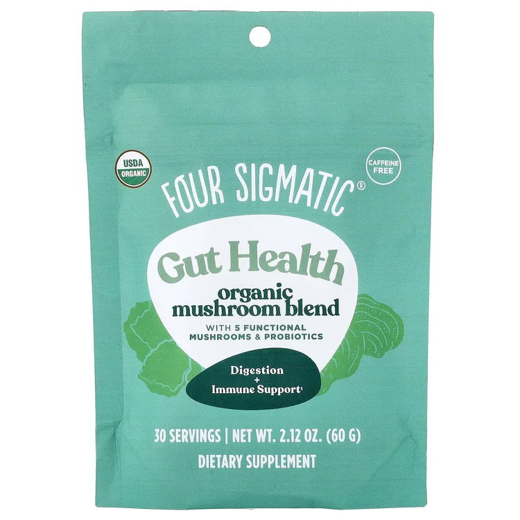 Gut Health, Organic Mushroom Blend, Caffeine Free, 2.12 oz (60 g) image 1