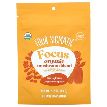 Focus, Organic Mushroom Blend, Caffeine Free, 2.12 oz (60 g)