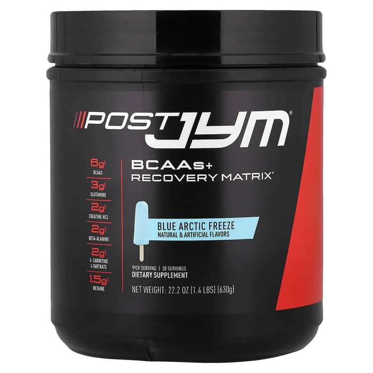 Post JYM®, BCAAs + Recovery Matrix, Blue Artic Freeze, 1.4 lbs (630 g) image 1