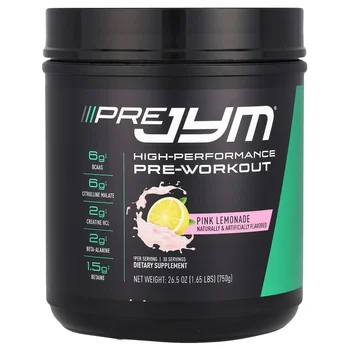 Pre JYM®, High-Performance Pre-Workout, Pink Lemonade, 1.65 lbs (750 g)