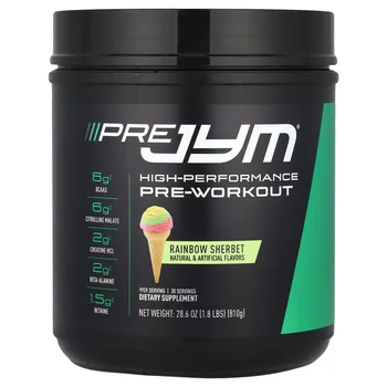Pre JYM®, High-Performance Pre-Workout, Rainbow Sherbet, 1.8 lbs (810 g)