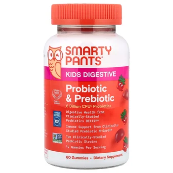 Kids Digestive, Prebiotic & Probiotic Gummies, Strawberry, 60 Gummies