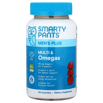 Men's Plus Multi & Omegas, Raspberry Lemonade, 90 Gummies