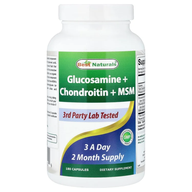 Glucosamine + Chondroitin + MSM, 180 Capsules image 1