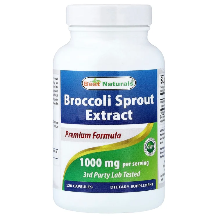 Broccoli Sprout Extract, 120 Capsules (500 mg per Capsule) image 1