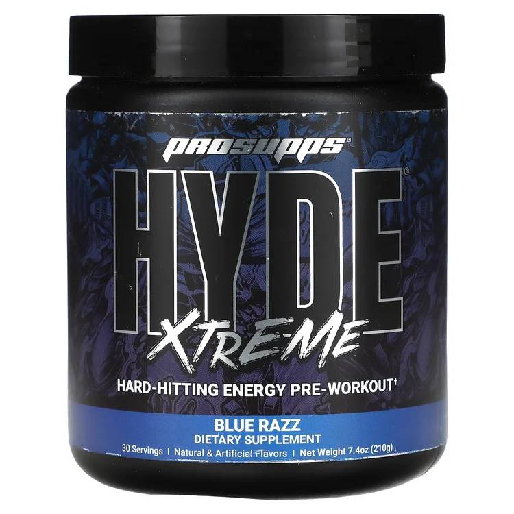 Hyde Xtreme, Hard-Hitting Energy Pre Workout, Blue Razz, 7.4 oz (210 g) image 1