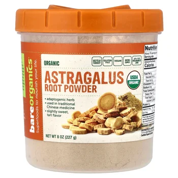 Organic Astragalus Root Powder, 8 oz (227 g)