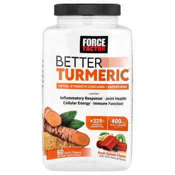 Better Turmeric®, Curcumin + Superfoods, Fruit Splash, 60 Soft Chews