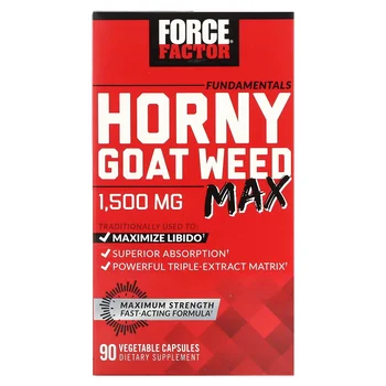 Fundamentals, Horny Goat Weed Max, 90 Vegetable Capsules