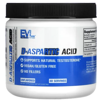 D-Aspartic Acid, Unflavored, 3.3 oz (94 g)