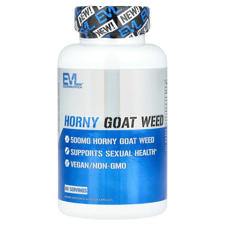 Horny Goat Weed, 500 mg, 60 Veggie Capsules image 1