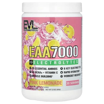 EAA 7000 + Electrolytes, Pink Lemonade, 13 oz (369 g)