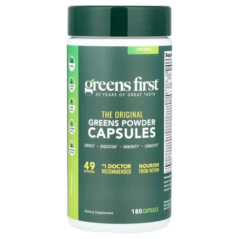 Greens Powder Capsules, 180 Capsules