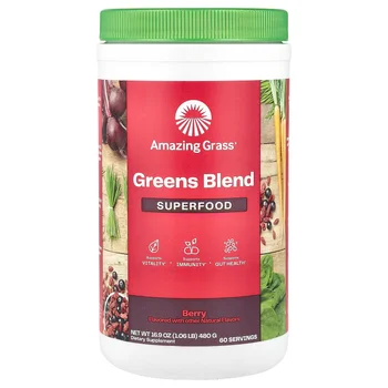 Greens Blend Superfood, Berry, 16.9 oz (480 g)