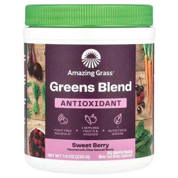 Green Blend, Antioxidant, Sweet Berry, 7.4 oz (210 g)