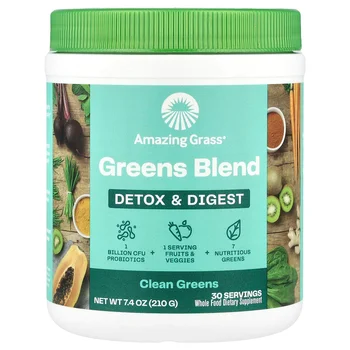 Greens Blend, Detox & Digest, Clean Greens, 7.4 oz (210 g)