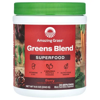 Greens Blend Superfood, Berry, 8.5 oz (240 g)