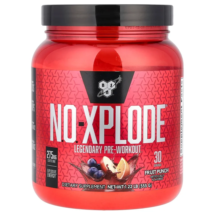 N.O.-XPLODE®, Legendary Pre-Workout, Fruit Punch, 1.22 lbs (555 g) image 1