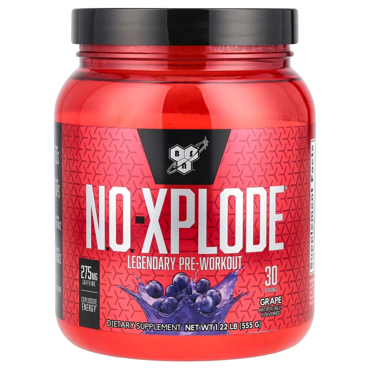 N.O.-XPLODE®, Legendary Pre-Workout, Grape, 1.22 lbs (555 g) image 1