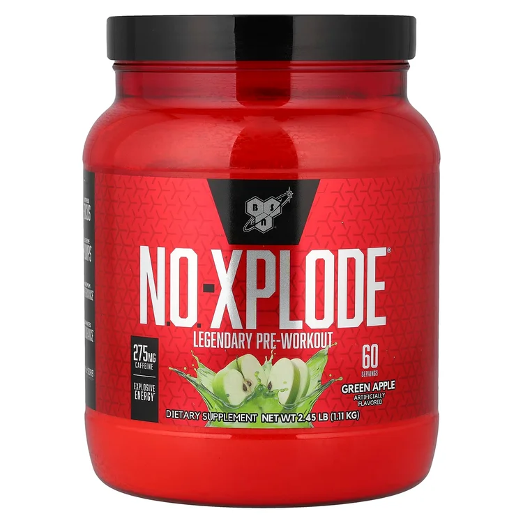 N.O.-XPLODE®, Legendary Pre-Workout, Green Apple, 2.45 lbs (1.11 kg) image 1