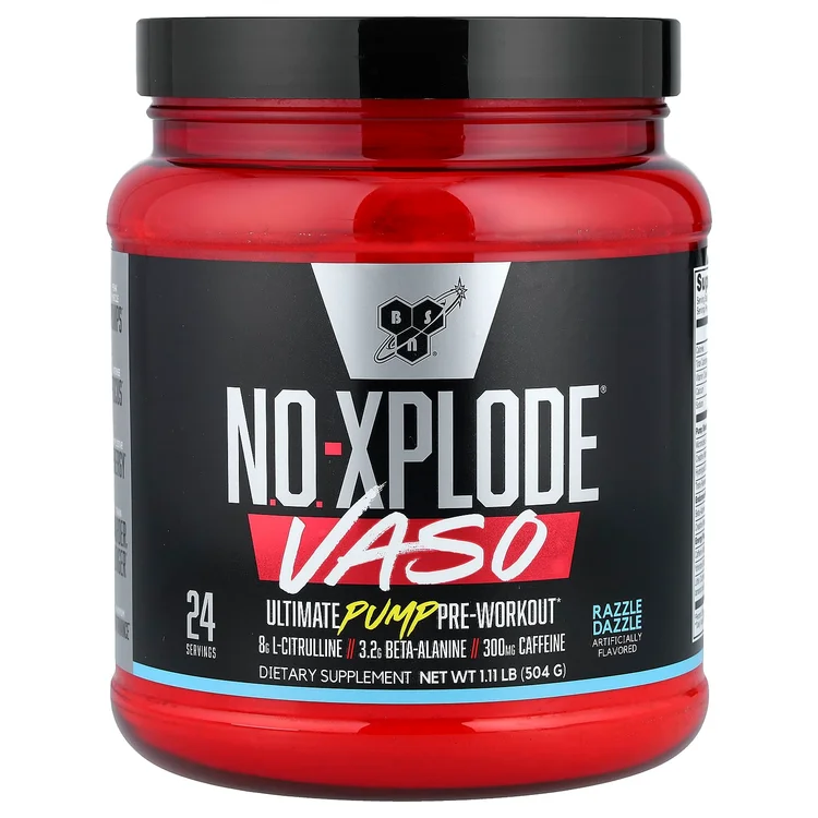 No-Xplode® VASO, Ultimate Pump Pre-Workout, Razzle Dazzle, 1.11 lb (504 g) image 1