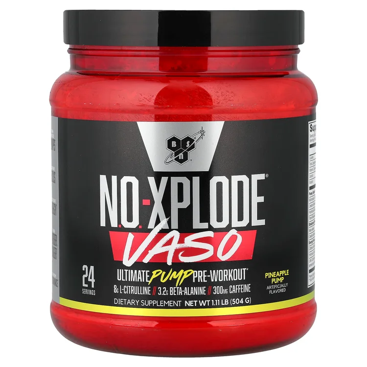 No-Xplode® VASO, Ultimate Pump Pre-Workout, Pineapple Pump, 1.11 lb (504 g) image 1