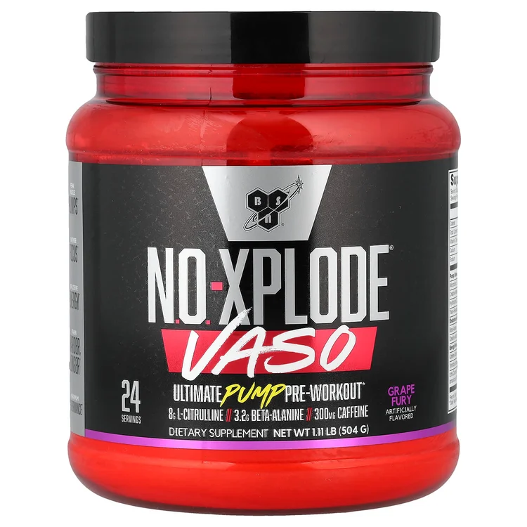 No-Xplode® VASO, Ultimate Pump Pre-Workout, Grape Fury, 1.11 lb (504 g) image 1