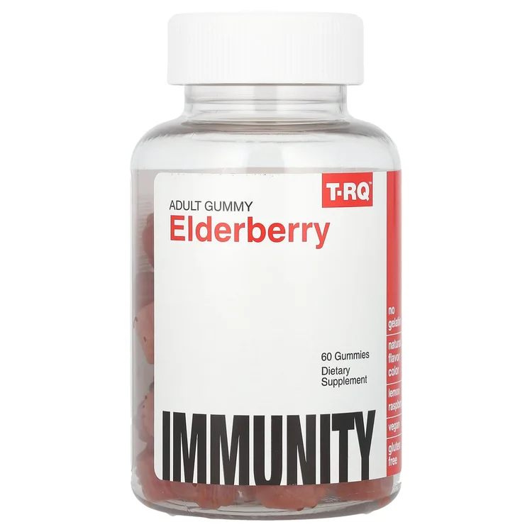Elderberry, Immunity, Lemon Raspberry, 60 Gummies image 1