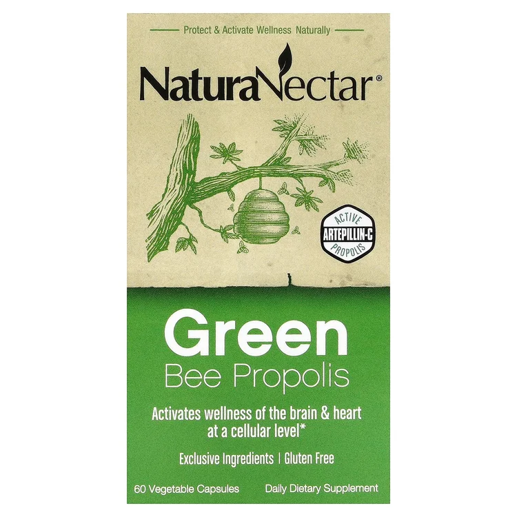 Green Bee Propolis, 60 Vegetable Capsules image 1