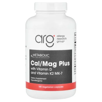 Cal/Mag Plus with Vitamin D and Vitamin K2 MK-7, 180 Vegetarian Capsules