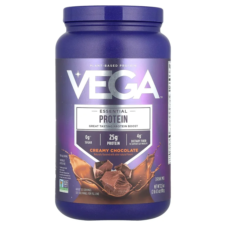 Essential Plant-Based Protein, Creamy Chocolate, 2 lb 0.5 oz (920 g) image 1