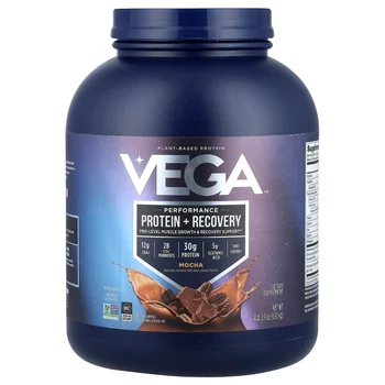Plant-Based Protein, Performance Protein + Recovery, Mocha, 4 lb 3.9 oz (1.92 kg)