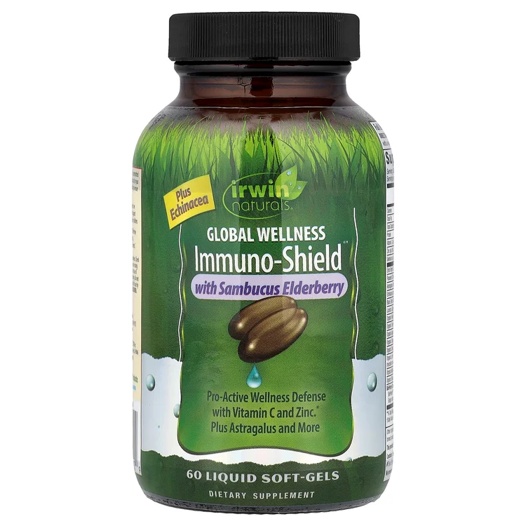 Global Wellness Immuno-Shield® with Sambucus Elderberry, 60 Liquid Soft-Gels image 1