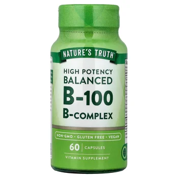 Balanced B-100, High Potency, 60 Capsules