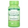 Complete B-Complex Plus Vitamin C, High Potency, 100 Coated Caplets