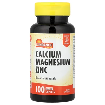 Calcium, Magnesium, Zinc, 100 Coated Caplets