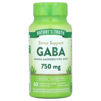 GABA, 750 mg, 60 Quick Release Capsules