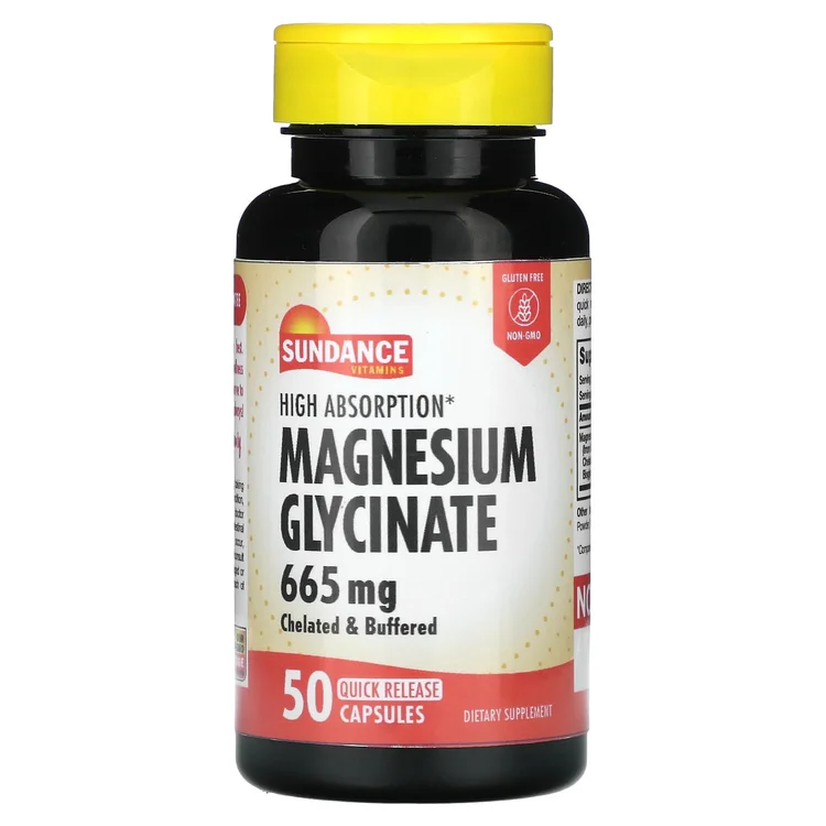 High Absorption Magnesium Glycinate, 665 mg, 50 Quick Release Capsules image 1