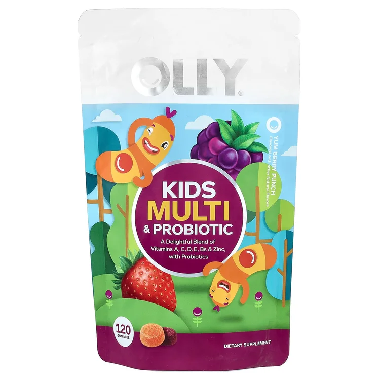 Kids Multi & Probiotic Gummies, Yum Berry Punch, 120 Gummies image 1