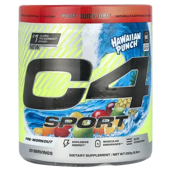 C4® Sport, Pre-Workout, Hawaiian Punch® Fruit Juicy Red®, 8.9 oz (252 g)