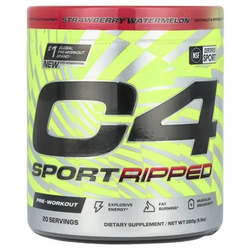 C4® Sport Ripped, Pre-Workout, Strawberry Watermelon, 9.9 oz (280 g)