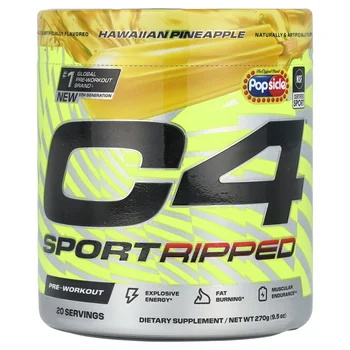 C4® Sport Ripped, Pre-Workout, Popsicle®, Hawaiian Pineapple, 9.5 oz (270 g)
