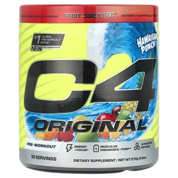 C4® Original, Pre-Workout, Hawaiian Punch®, Fruit Juicy Red®, 9.5 oz (270 g)