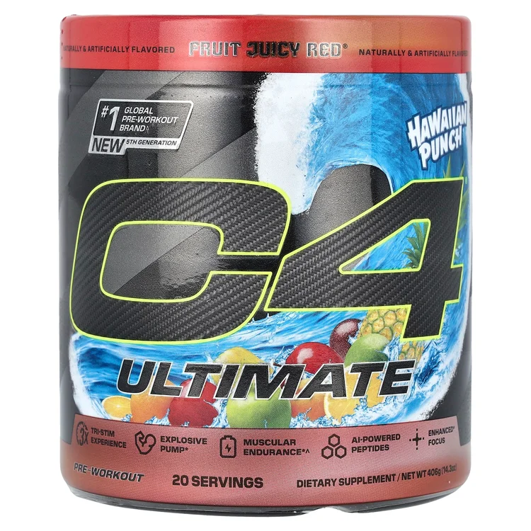 C4® Ultimate, Pre-Workout, Hawaiian Punch® Fruit Juicy Red®, 14.3 oz (406 g) image 1