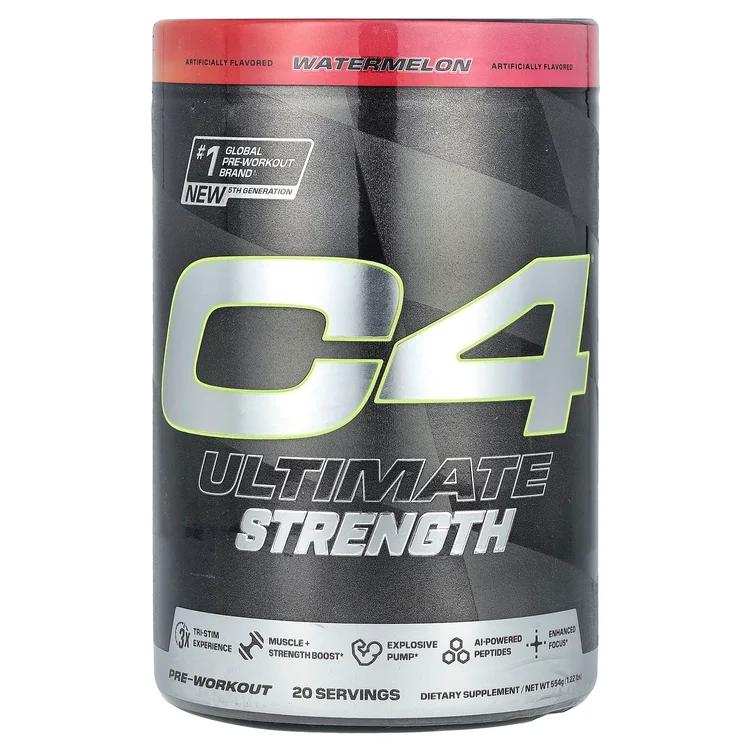 C4 Ultimate Strength, Pre-Workout, Watermelon, 1.22 lbs (554 g) image 1