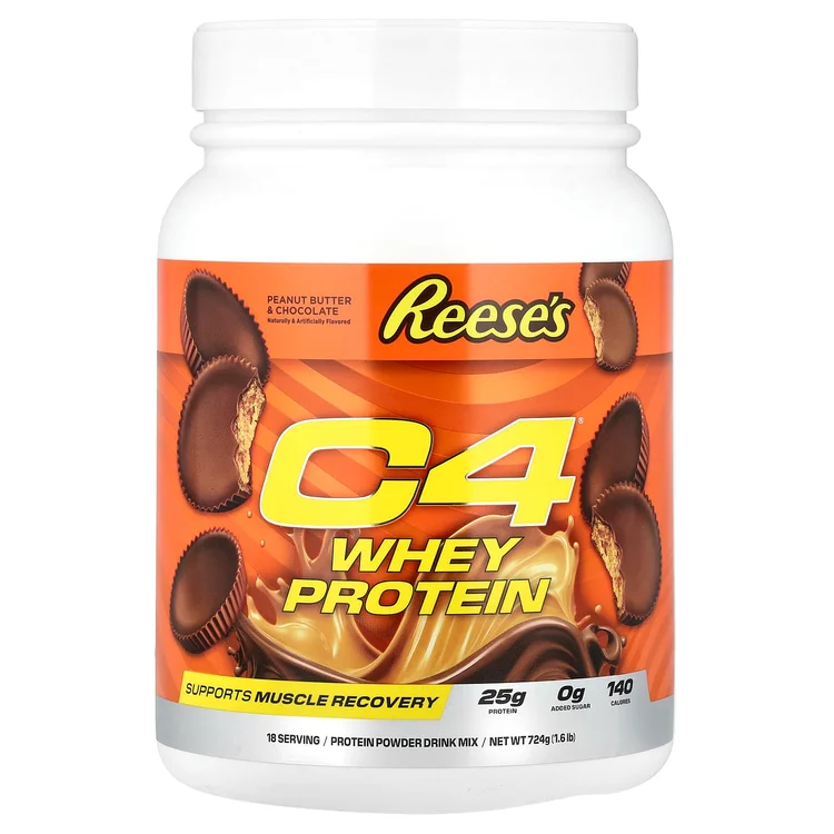 C4® Whey Protein, Reese's Peanut Butter & Chocolate, 1.6 lb (724 g) image 1