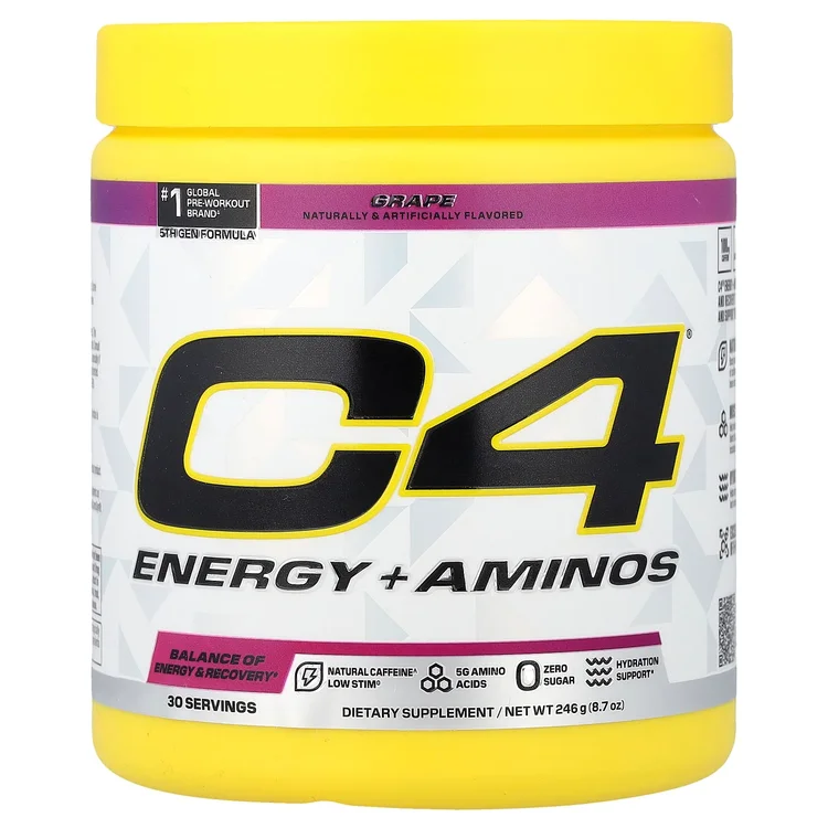 C4® Energy + Aminos, Grape, 8.7 oz (246 g) image 1
