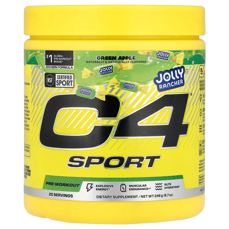 C4® Sport, Pre-Workout, Jolly Rancher Green Apple, 8.7 oz (248 g) image 1