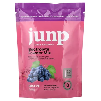 Electrolyte Powder Mix, Grape, 20 Stick Packs, 0.13 oz (3.6 g) Each